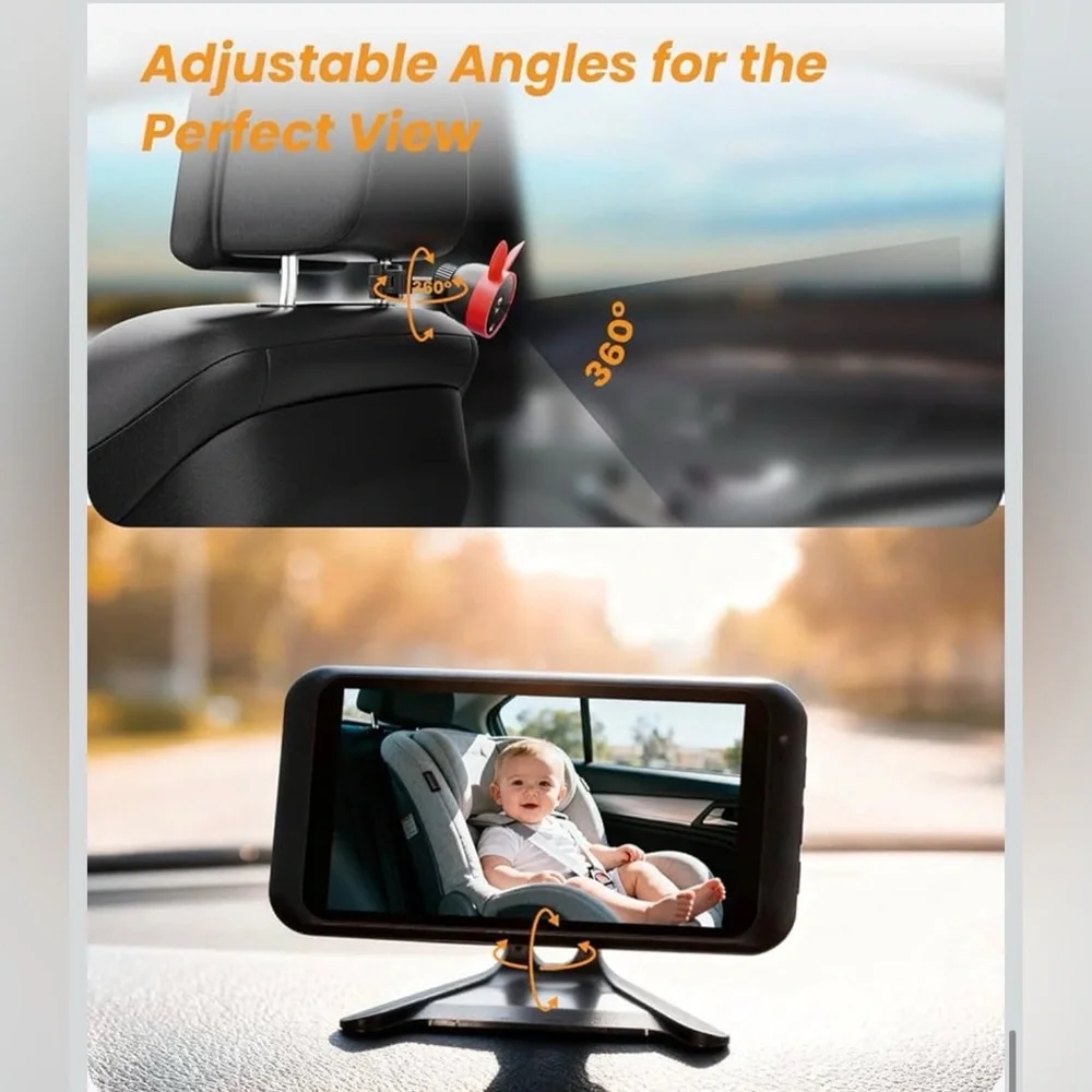 Babyvue BV2 USB Baby Car Camera, 4.5'' HD 1080P - NEW - Picture 8 of 10